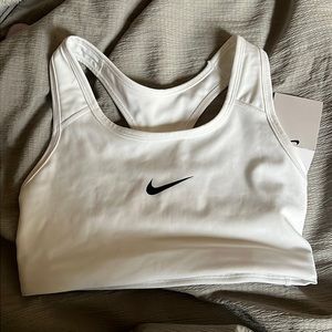 White Nike Dry Fit Sports Bra